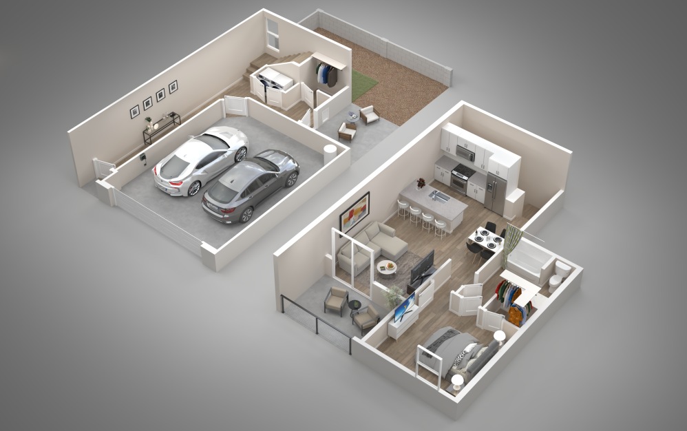 Acadia - 1 bedroom floorplan layout with 1 bathroom and 906 square feet Acadia - 1 bedroom floorplan layout with 1 bathroom and 906 square feet