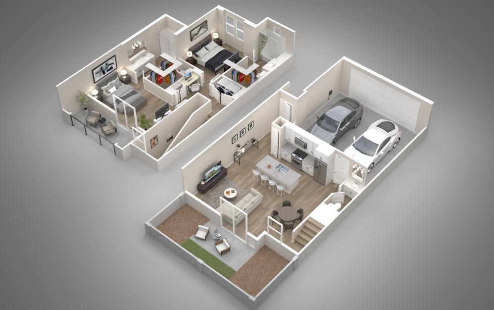 Sequoia - 2 bedroom floorplan layout with 2.5 bathrooms and 1228 square feet Sequoia - 2 bedroom floorplan layout with 2.5 bathrooms and 1228 square feet